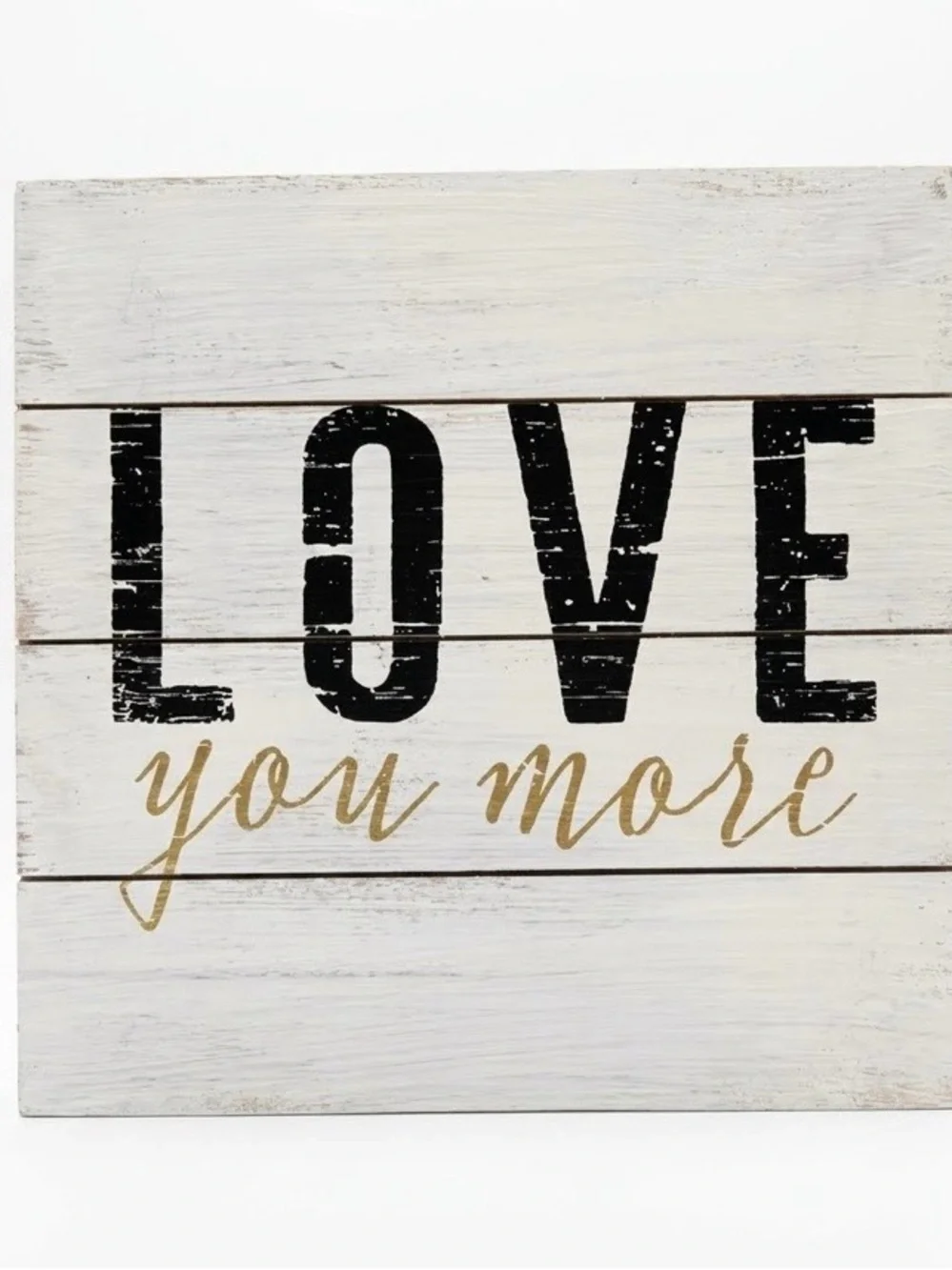 🏡Like New Love You More Wall Decor - Black and Gold 12” X 12” Like New